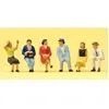 SEATED PERSONS - PREISER HO SCALE MODEL TRAIN FIGURES 10021 by Preiser