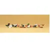 Figurine Poules et coqs  - Preiser Figurines pour trains  - PR14168 