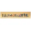 Figurine Marcheurs randonneurs 24 fig.  - Preiser Figurines pour trains  - PR14413 