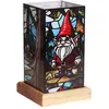Wagner Life Lampe de table LED Art Light Zwerg, socle en bois, acryliq...