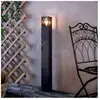 Deko-Light Borne lumineuse Facado II, hauteur 100 cm, angulaire, gris foncé/opale