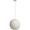 Deko-Light Suspension Asterope, Ø 50cm rond, blanc