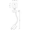 Deko-Light Wandaufbauleuchte Brahe I, 3,3W, 175lm, 3000K, weiß (341236)