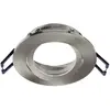 Deko-Light Plafonnier encastré Samsola, argent brossé, Ø 8 cm Métal