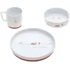 Coffret repas en porcelaine Garden Explorer garçons ROUGE Lässig