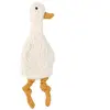 Lässig Knitted Baby Comforter Doudou Peluche pour Bébé Gots Tiny Farmer Goose Beige, Normal, 1 Pièce