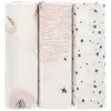Lässig - Lange divinement doux L Little Water Cygne, boîte de 3 pcs, 80 x 80 cm