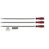 KS Tools Jeu de 3 tournevis flexibles 500 mm, porte douilles,embouts, TV 7.  9pcs