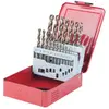 Kstools - Coffret de forets hss-g Co 5, en box métal 19 pcs 1-10mm