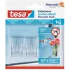 Tesa - Crochet adhésif ® transparent Contenu: 2 pc(s)