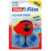 2 rouleaux adhésifs "cristal clear" 10mx19mm + 1 mini dévidoir Tesa