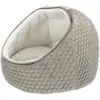 TRIXIE Abri douillet Livia - ø 55 × 45 cm - Taupe et crème - Pour chat