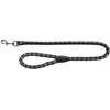 TRIXIE Cavo laisse - L-XL : 1mxØ18mm - Noir et argent - Pour chien