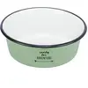Trixie - 25213 - Gamelle, en émail/Acier INOX, 1,9 l/ 21 cm, Vert -