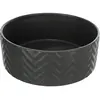 Mangeoire en céramique - TRIXIE - Modèle Noir - 1,6 L - Ø 20 cm - Intérieur