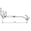 Flexible de frein BOSCH 1 987 476 103, droite