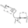 Flexible de frein BOSCH 1 987 476 200, droite