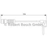 Contact d'avertissement, usure des plaquettes de frein AP382 Bosch AP382