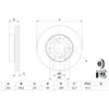 BOSCH Disques de frein pour SUZUKI: CELERIO (Ref: 0 986 479 G91)