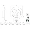 BOSCH Disques de frein pour LEXUS: IS (Ref: 0 986 479 G64)