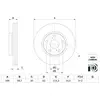 Bosch BD2911 Disques de frein - certification ECE-R90-1 disque unitaire