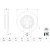 BOSCH Disques de frein pour JEEP: Grand Cherokee (Ref: 0 986 479 F89)
