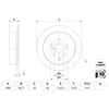 BOSCH Disques de frein (Ref: 0 986 479 G61)