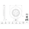 Bosch BD2907 Disques de frein - certification ECE-R90-1 disque unitaire
