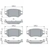 BOSCH Plaquettes de frein X4 pour MAZDA: 6 (Ref: 0 986 460 010)