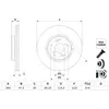 BOSCH Disques de frein pour HONDA: HR-V (Ref: 0 986 479 G58)