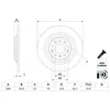 BOSCH Disques de frein pour JEEP: Cherokee (Ref: 0 986 479 G74)
