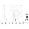Disque de frein BOSCH 0 986 479 H23