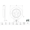 Disque de frein BOSCH 0 986 479 H27