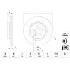 BOSCH Disques de frein pour SUBARU: XV, Impreza (Ref: 0 986 479 H28)