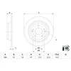 Disque de frein BOSCH 0 986 479 H11 arrière, plein, 1 pièce
