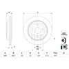 BOSCH Disques de frein pour JEEP: Grand Cherokee (Ref: 0 986 479 G87)