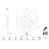BOSCH Disques de frein pour HONDA: Civic (Ref: 0 986 479 G90)