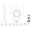 BOSCH Disques de frein pour MAZDA: 6, CX-5 (Ref: 0 986 479 H02)