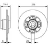 BOSCH Disques de frein pour RENAULT: Clio, Thalia (Ref: 0 986 479 760)