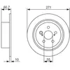 BOSCH Disques de frein pour TOYOTA: Avensis (Ref: 0 986 479 613)