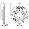 Disque de frein BOSCH 0 986 479 581 (Vendu à l'unité) - Réf. 0986479581