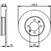 BOSCH Disques de frein pour MG: MG TF, MG F (Ref: 0 986 479 478)