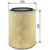 Filtre À Air F 026 400 077 Bosch Iveco Bosch S0077