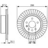 BOSCH Disques de frein pour OPEL: Omega & VAUXHALL: Omega (Ref: 0 986 479 394)