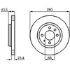 BOSCH Disques de frein pour SAAB: 900, 9000 (Ref: 0 986 478 375)