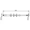 BOSCH Flexible de frein pour PEUGEOT: 406 (Ref: 1 987 481 290)