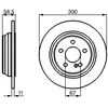 Bosch BD401 Disques de frein - certification ECE-R90-1 jeu de 2 disques