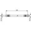BOSCH Flexible de frein pour MERCEDES-BENZ: Sprinter & VOLKSWAGEN: Crafter (Ref: 1 987 476 300)