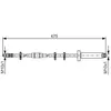 Flexible de frein BOSCH 1 987 476 329