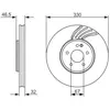 BOSCH Disques de frein pour MERCEDES-BENZ: Classe E, Classe SLK, Class...